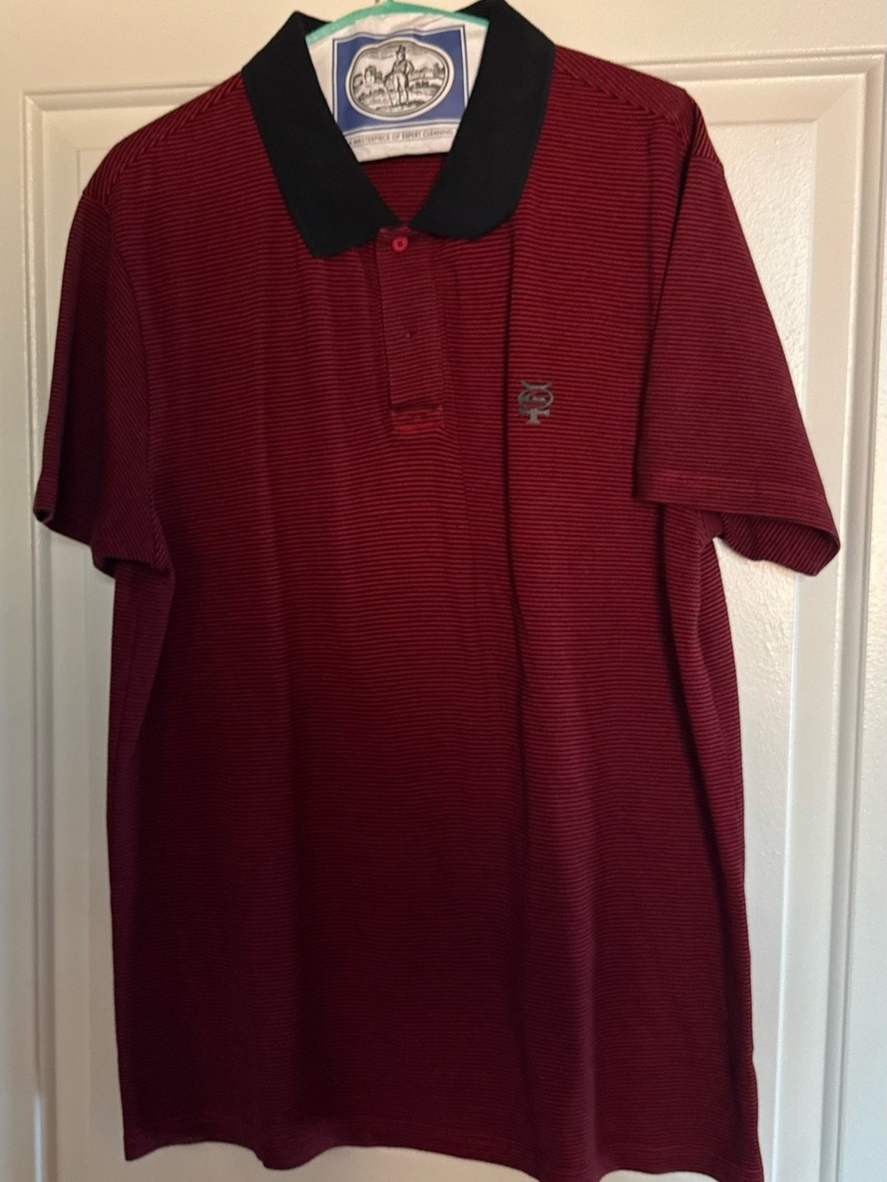 Quiksilver Burgundy Polo with Black Collar